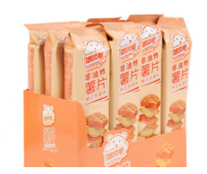 洽洽喀汁脆非油炸薯片网红零食多口味薯脆45g*12条葱香味零食